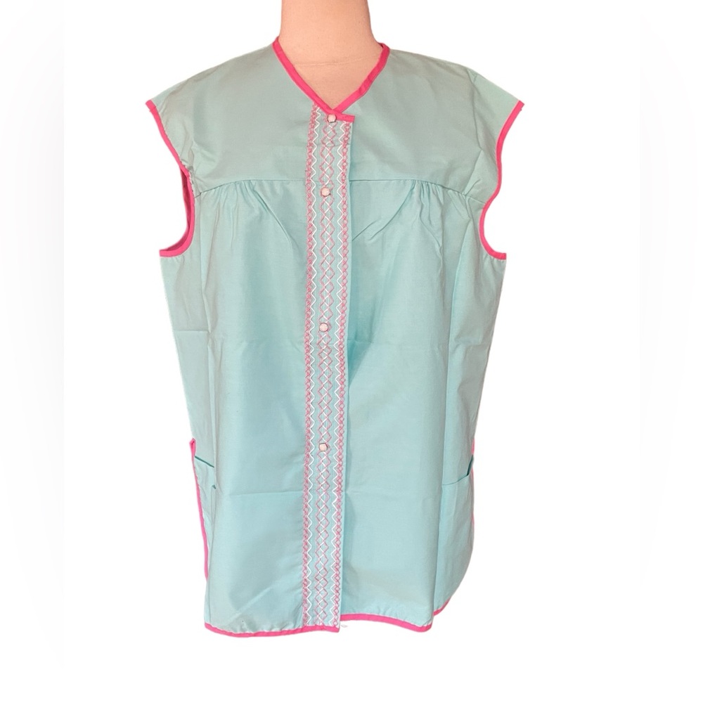 NWOT 1970s Izzy’s Pearl‎ Snap Front Smock Apron
